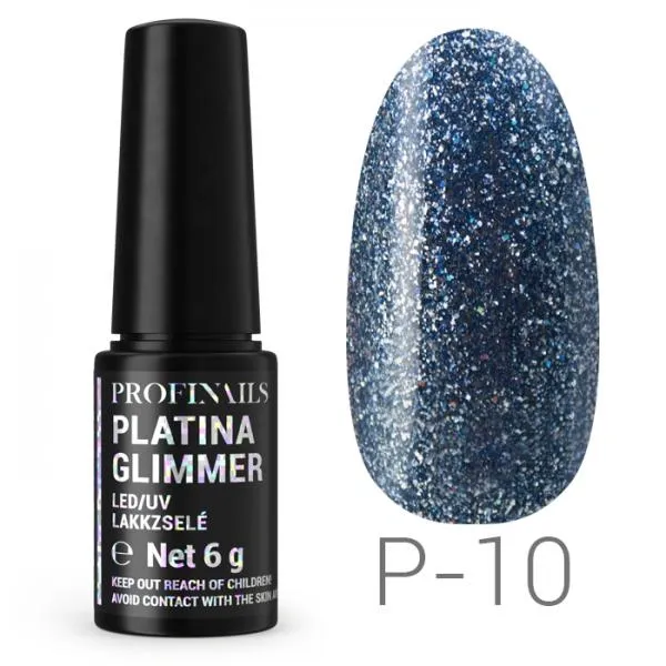Profinails Platina Glimmer lakkzselé 6gr P-10