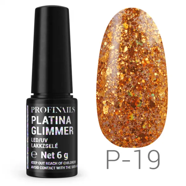 Profinails Platina Glimmer lakkzselé 6gr P-19