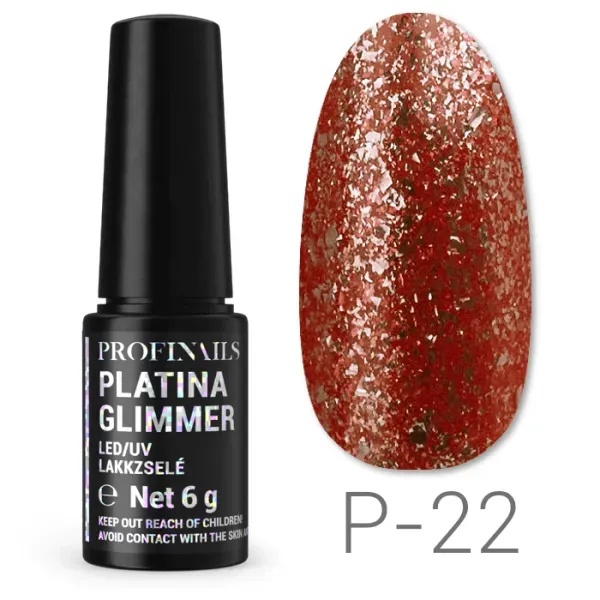 Profinails Platina Glimmer lakkzselé 6gr P-22