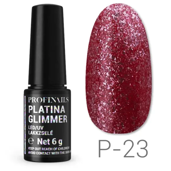 Profinails Platina Glimmer lakkzselé 6gr P-23