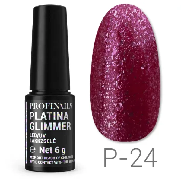 Profinails Platina Glimmer lakkzselé 6gr P-24 Profinails Platina Glimmer lakkzselé 6gr P-24