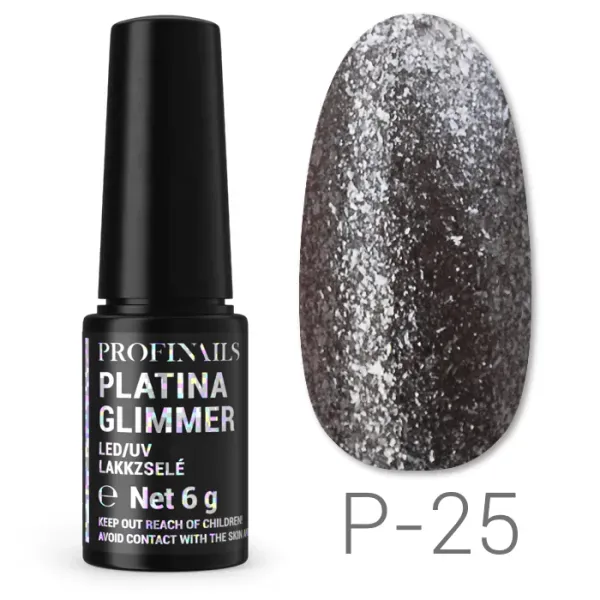 Profinails Platina Glimmer lakkzselé 6gr P-25