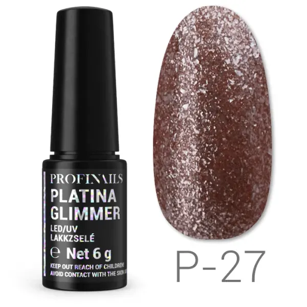 Profinails Platina Glimmer lakkzselé 6gr P-27