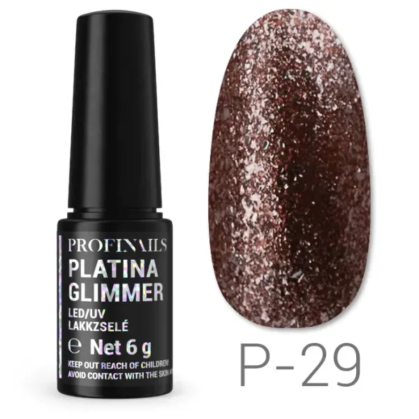 Profinails Platina Glimmer lakkzselé 6gr P-29