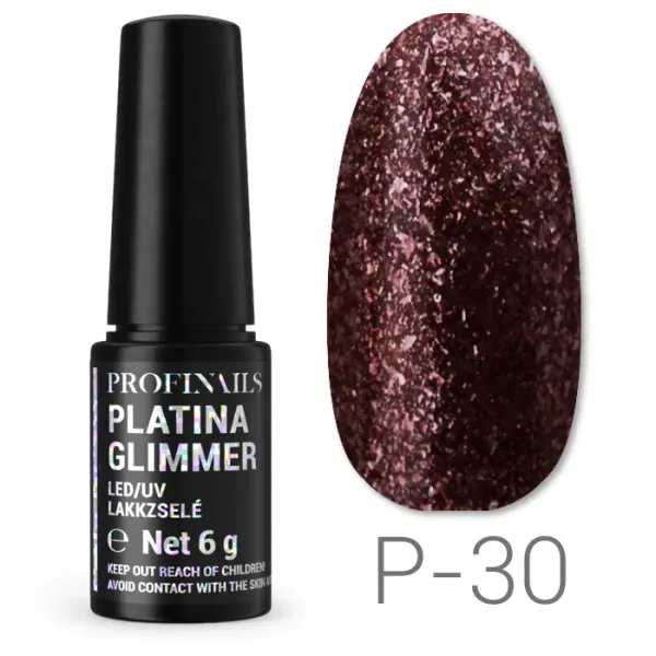 Profinails Platina Glimmer lakkzselé 6gr P-30