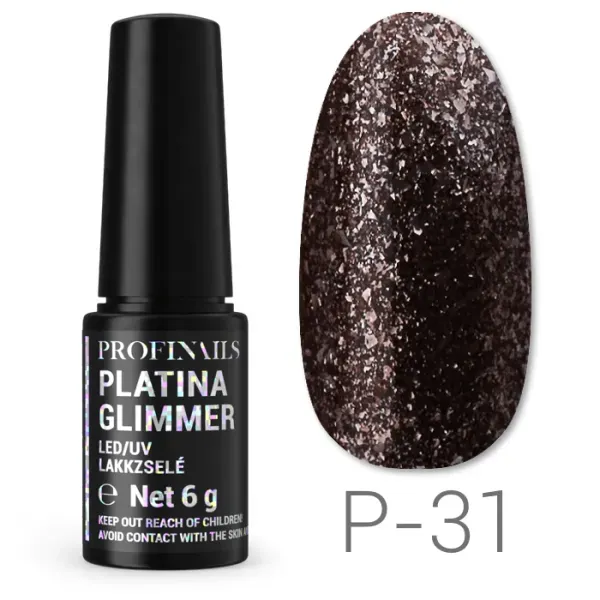 Profinails Platina Glimmer lakkzselé 6gr P-31