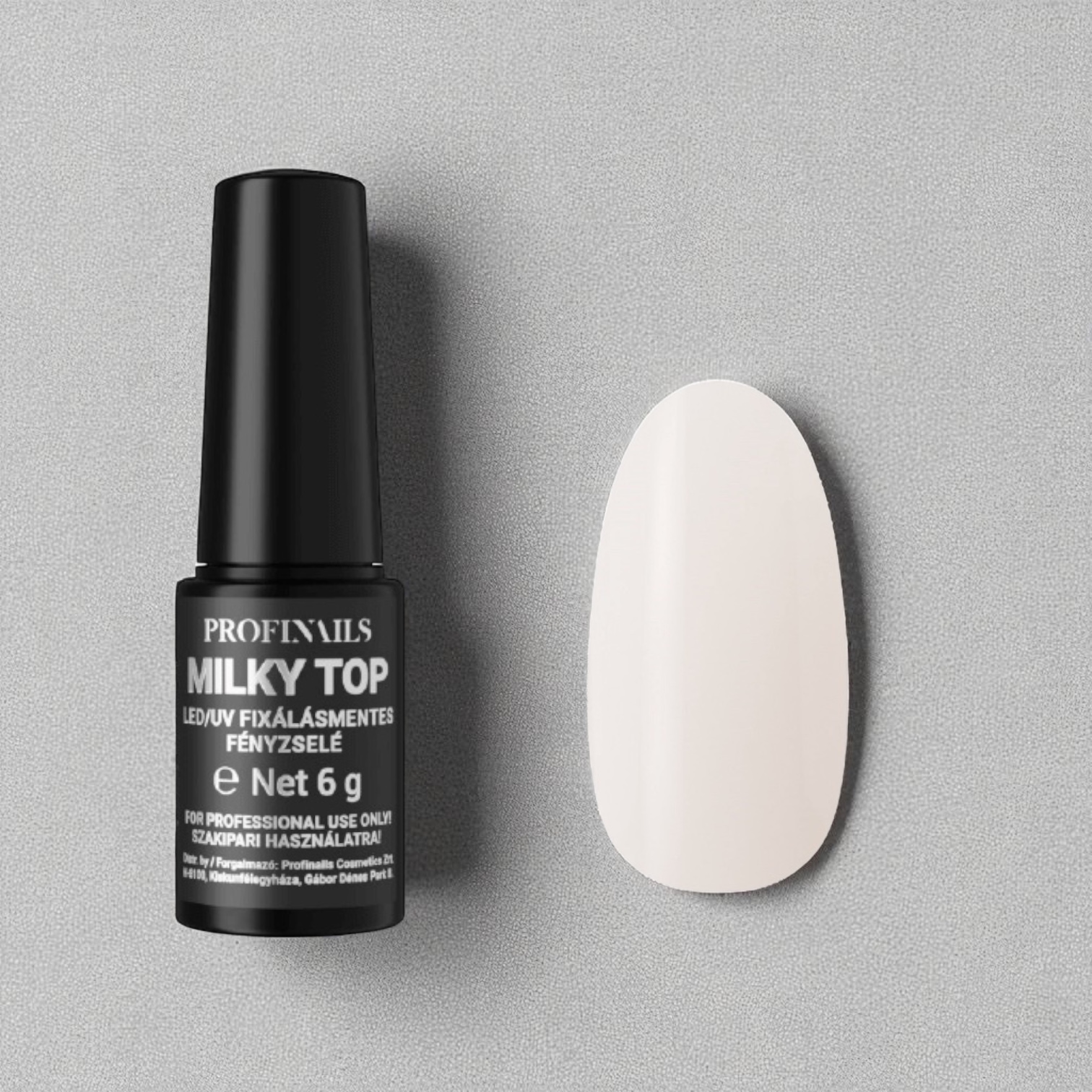 Profinails Top fixálásmentes LED/UV fényzselé 6g Milky White