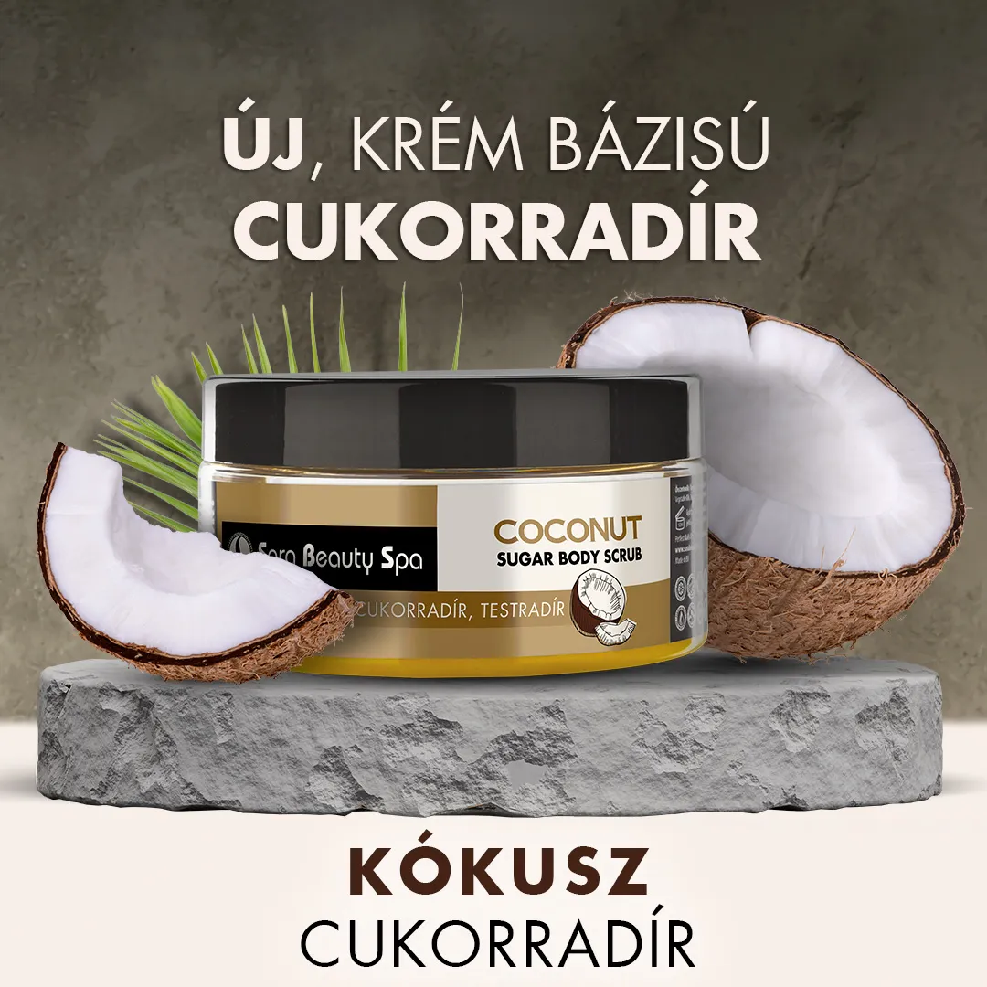Sara Beauty Spa Bőrradír és Testradír - Kókusz Cukorradír 300ml