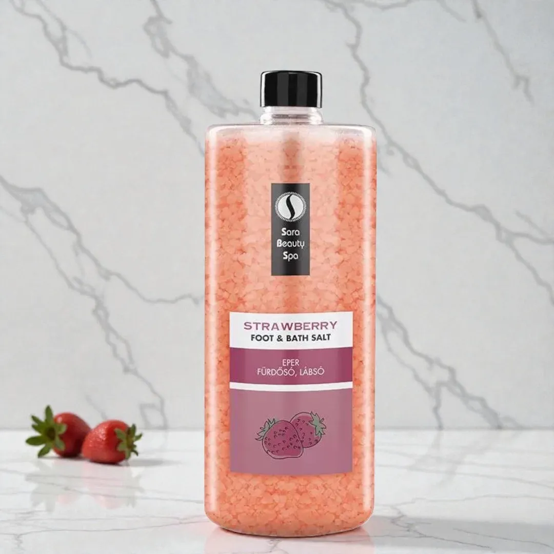 Sara Beauty Spa Relaxáló Fürdősó és Lábáztató Só - Eper 1320g