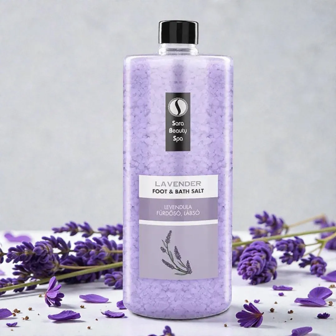 Sara Beauty Spa Relaxáló Fürdősó és Lábáztató Só - Levendula 1320g