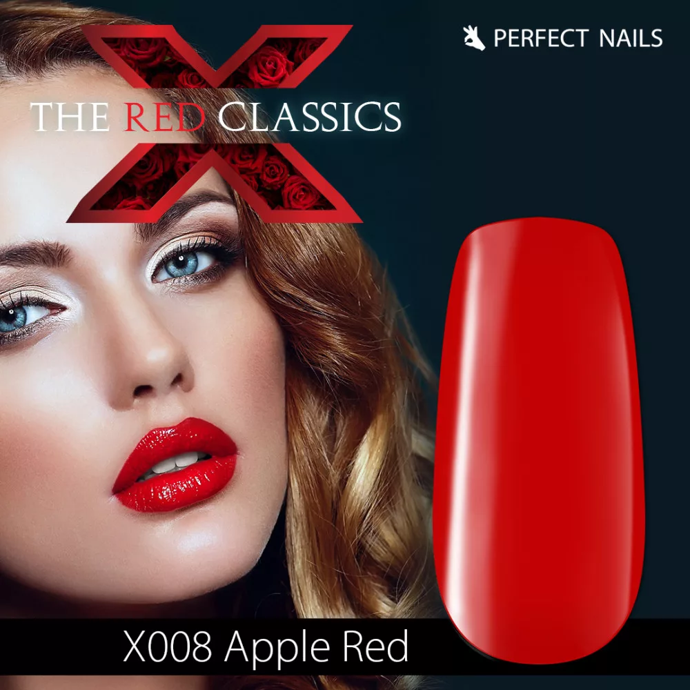 Perfect Nails LAQ X gél lakk 8ml - Apple Red X008